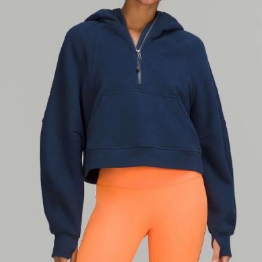 Lululemon Scuba Oversized Half-Zip Hoodie - Mineral Blue